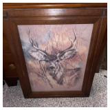 Vintage K Maroon "The Silent Buck" Print
