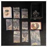 Vintage Designer Earrings, Bracelet & Pin