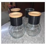 Vintage Libbey Hottle Glasses w/ Lids