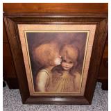 Vtg. Margaret Kane "Little Kiss Big Eyes" Print