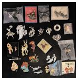 Vintage Assorted Ladies Brooches & Pins