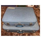 C 1950 Joyce Lane Fabric Nesting Luggage - 2