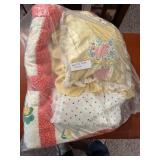 Vintage Baby Crib Quilt & Pillow