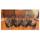 Vintage Old Fashioned Smoked Glasses