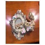 Vtg. Resin Squirrel Wall Plaque