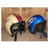 Vintage Pair of Bike Helmets