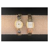 Vtg. Ladies Pulsar & Avon Gold Tone Watches