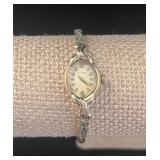 Vtg Ladies Bulova 10KT RGP Bezel Watch