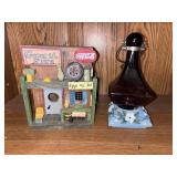 Vintage Bird House & Hummingbird Feeder