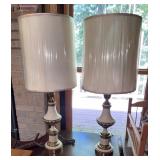 Vtg. Stiffel Hollywood Regency Urn Table Lamps
