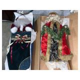 Vintage Santa Decoration & Old St. Nick Topper