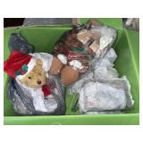 Vintage Teddy Bear Plush Christmas Toys