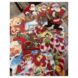 Vtg Eureka Die-Cut Christmas Cardboard Decorations