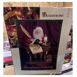 1993 Traditions Animated Santa w/ Writing Desk