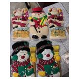 Vintage Plastic Molded Christmas Decorations