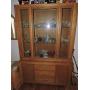 Vintage Bernhardt Furniture China Oak Cabinet