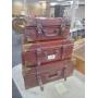 TRIPLE STACK OF SUITCASES (VINTAGE)