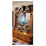2 PIECE WOODEN DRESSER *NO CONTENTS