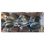 LOT OF POTS AND PANS