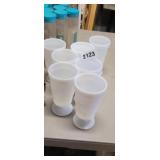 (7) MILK GLASSES