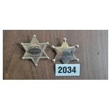 (2) MARSHALL BADGES