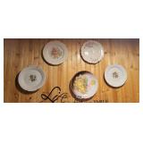 5 HANGING CHINA PLATES