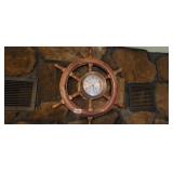 SHIP WHEEL CLOCK