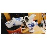 DECORATIVE CLOG AND PITCHER
