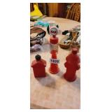 GAS PUNP, HYDRANT AND ALARM AVON BOTTLES