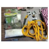 3 GAME BAGS AND TOW ROPE