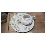 ANDREA BY SADEK PLATE, SERVER AND TEAPOT