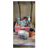 COCA COLA BOX OF TOOLS AND HARDWARE