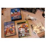 2 MOVIES, XBOX GAME, Wii CONTROLLER AND CD