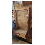 WOODEN GUN RACK WITH DRAWER