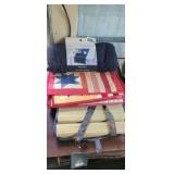 TABLE RUNNER, 3 PLACE MATS AND BEACH MAT
