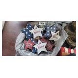 BAG OF RED WHITE AND BLUE "HOME" STARS