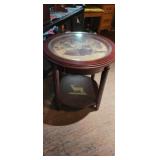 BOB TRAVERS DEER IMAGE SIDE TABLE