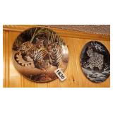 (2) W.T GEORGE COLLECTORS PLATES *BIG CATS