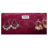 (3) PAIRS OF EARRINGS
