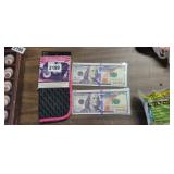 MAKEUP MAT AND 2 $100 BILLFOLDS