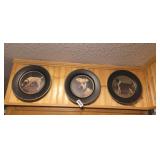(3) DECORATIVE PLATES *DOGS