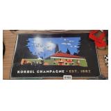 KORBEL CHAMPAGNE METAL SIGN