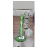 WALL DECOR, MASON DRINKING JARS AND GLASS DISHES