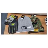 2 CAT BEANIES AND CAT GLOVES