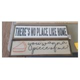 (2) WALL SIGNS *NO PLACE LIKE HOME AND PIECE OF ME