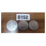 (3) EISENHOWER DOLLARS
