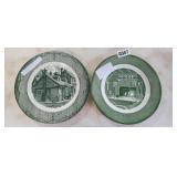2 DECORATIVE PLATES
