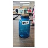 BLUE CORKED JAR