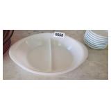 GLASBAKE DIVIDED DISH
