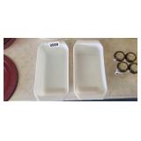 (2) PYREX LOAF PANS
